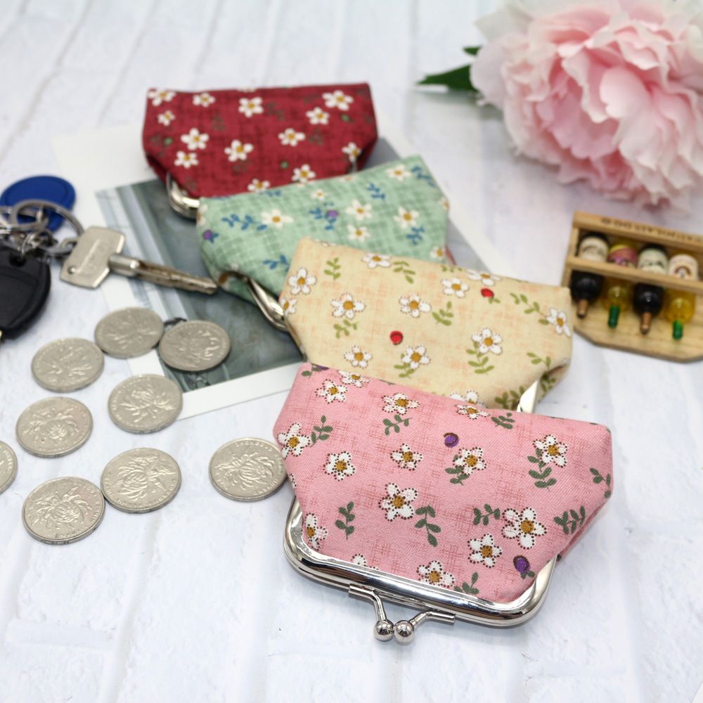 Women Bags Pictures - 꽃무늬 빈티지 여성 레트로 소형 지갑