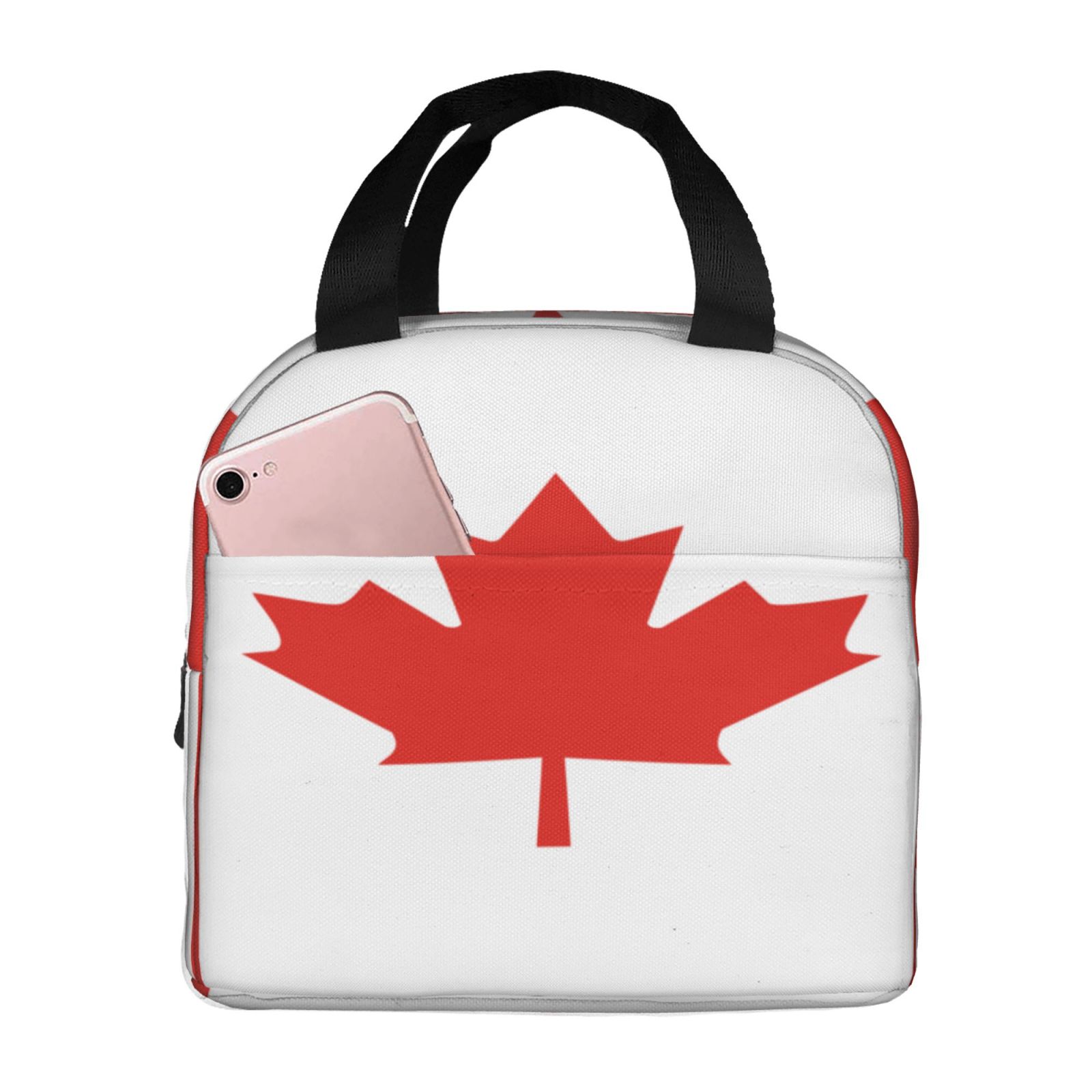 Women Bags Canada - 캐나다 국기 패턴 점심 가방 여성