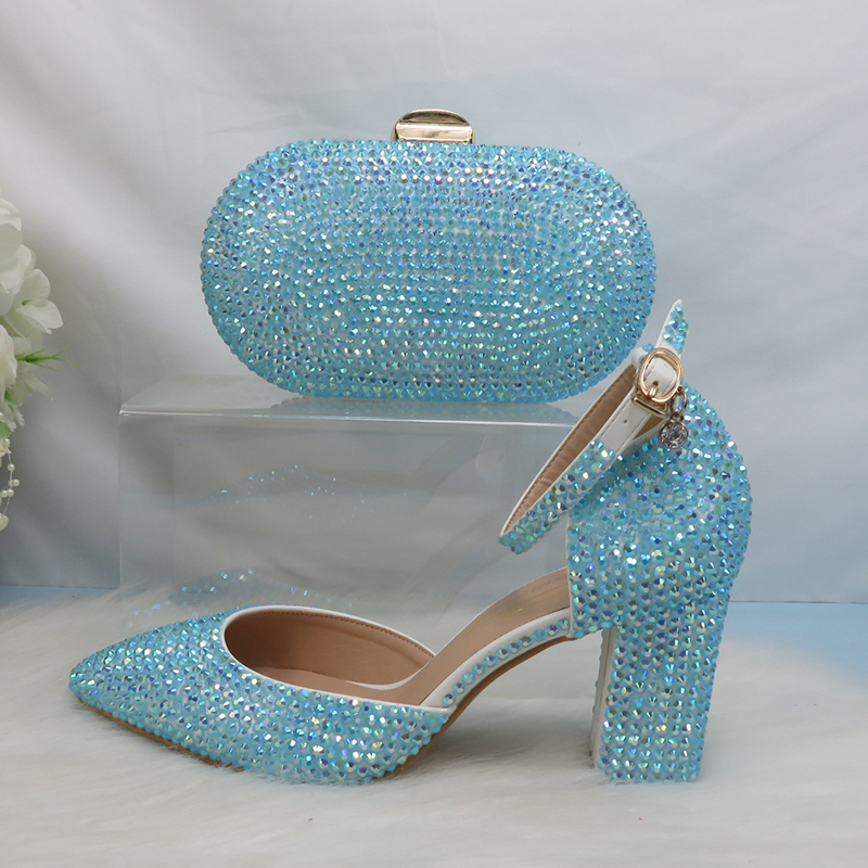 Women Bags For Party - 2025 신상 블루 그린 AB 블링