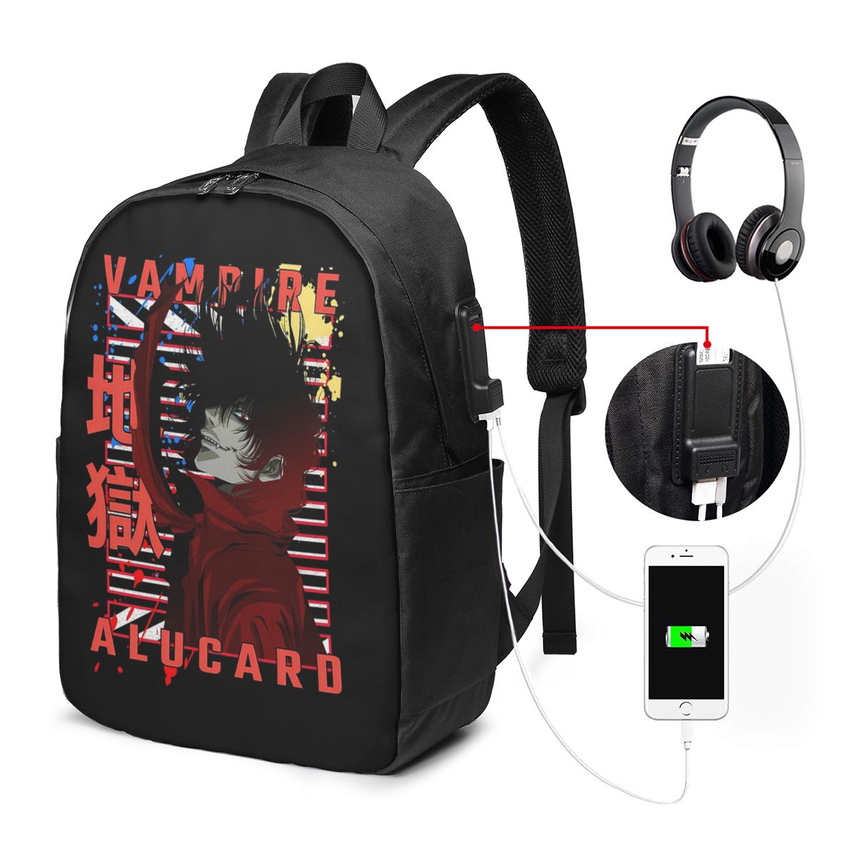 Women Bags Laptop - Alucard Hellsing 만화 배낭 여행 노트북