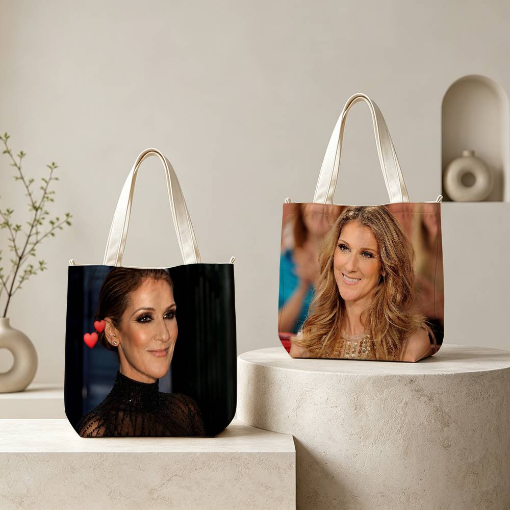 Women Bags Canada - C-C-Celine D-Dion-캐나다-싱어 여성용 토트백 재사용 가능한