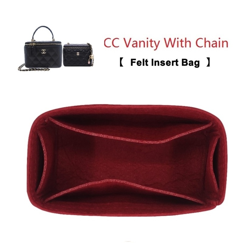 Women Vanity Bags - CC 바니티용 펠트 인서트 백 오거나이저