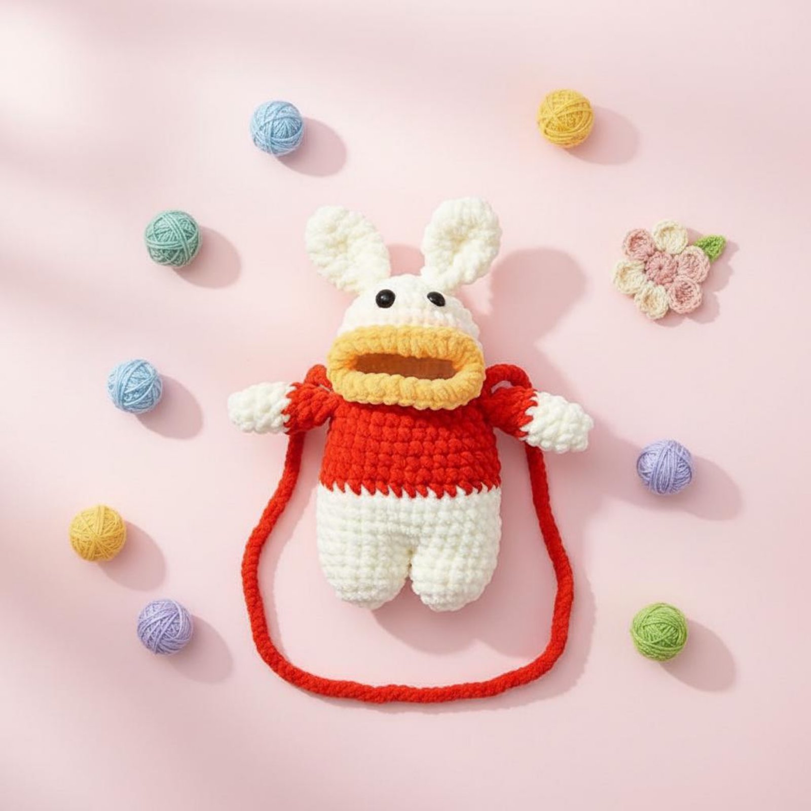 Women Bags Accessories - 코바늘 뜨개질 개구리 폰 가방, 수제