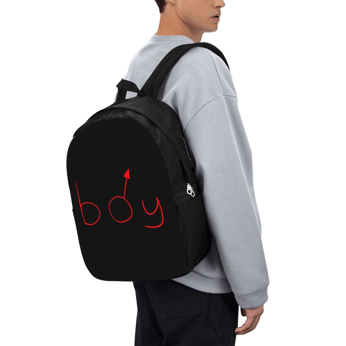 Women Bags Laptop - Boymoder 모자와 셔츠 배낭 여행 노트북