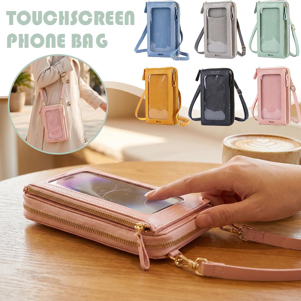 Women Bags Purses - 여성 가방 부드러운 가죽 지갑 터치스크린