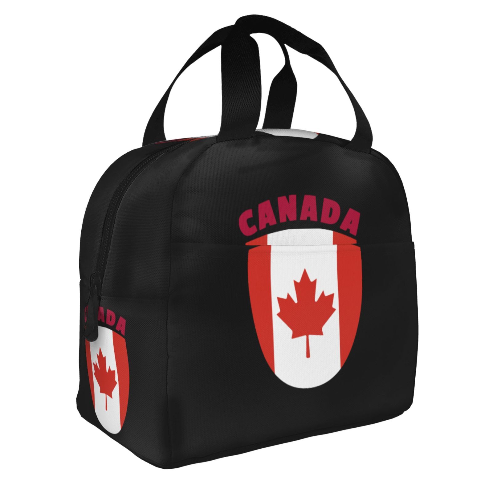 캐나다 국기 인쇄 학교용 절연 점심 가방 방수 쿨러 열 - Women Bags Canada 리뷰 및 가격
