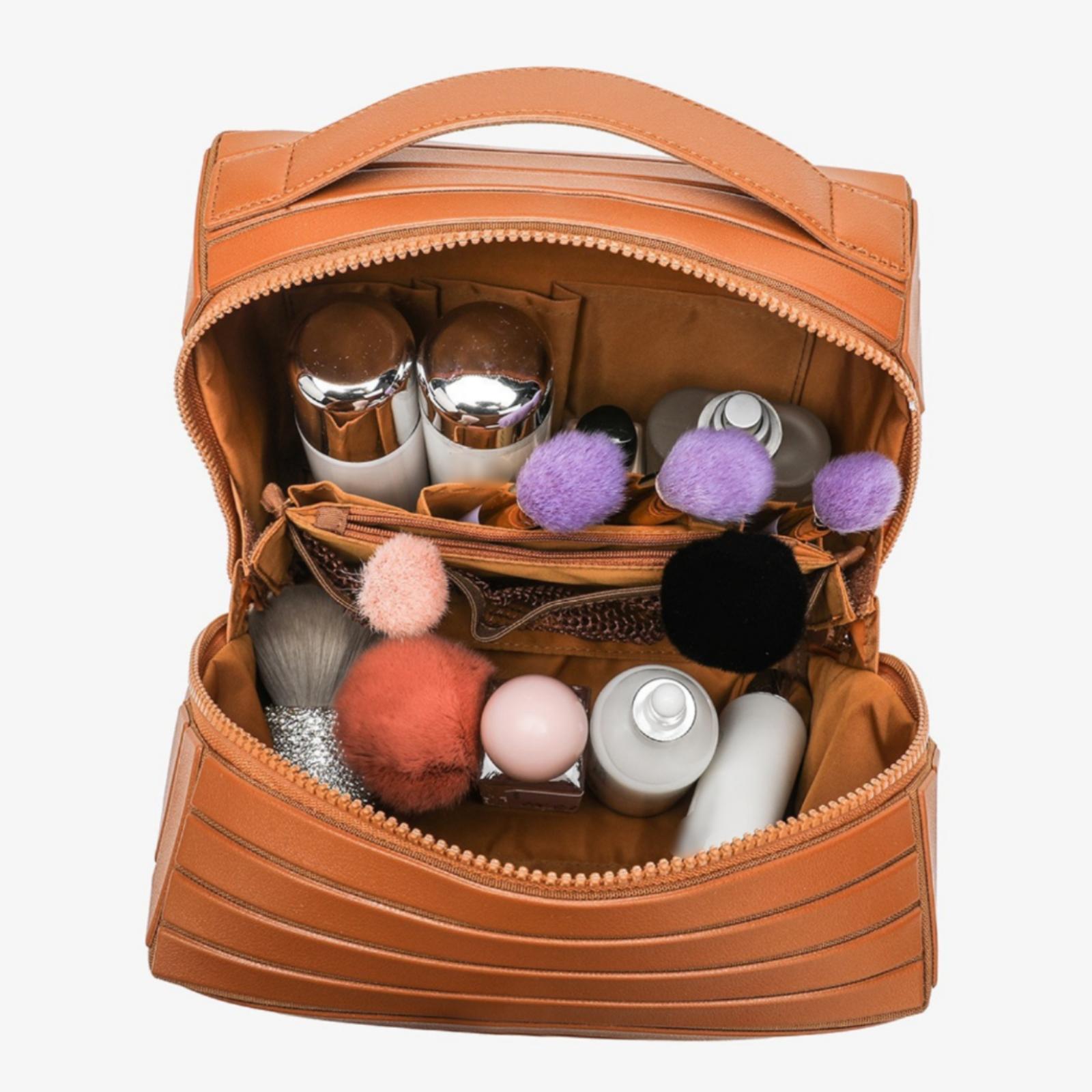 여성용 화장품 파우치 대용량 기하학적 줄무늬 메이크업  - Women Vanity Bags 리뷰 및 가격