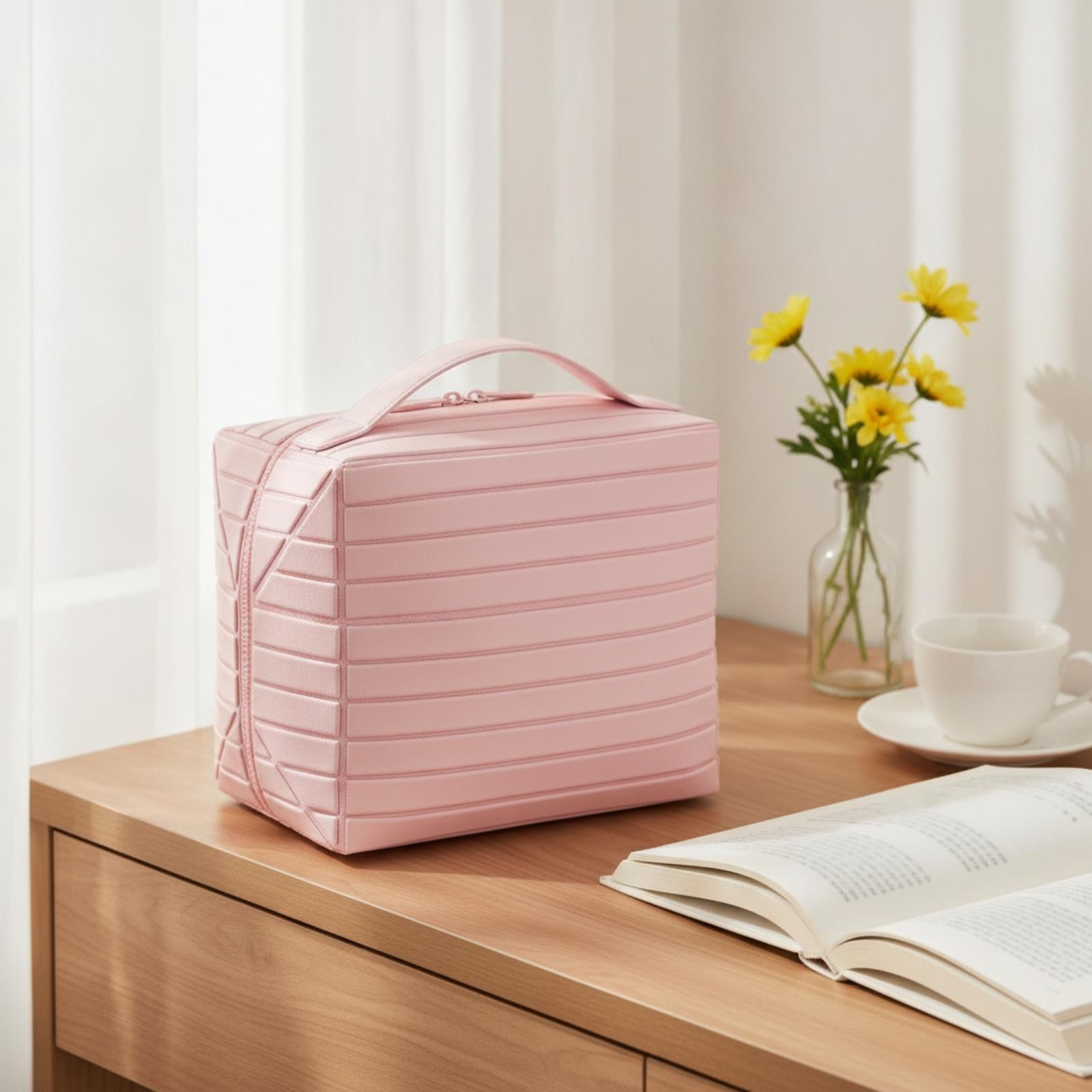 여성용 화장품 파우치 대용량 기하학적 줄무늬 메이크업  - Women Vanity Bags 리뷰 및 가격