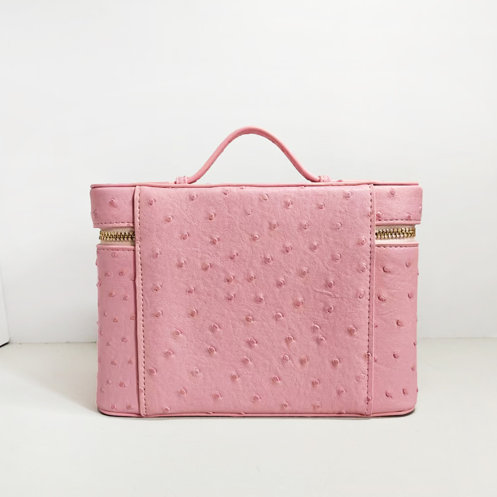럭셔리 타조 모조 가죽 여성 메이크업 화장품 가방, 맞 - Women Vanity Bags 리뷰 및 가격