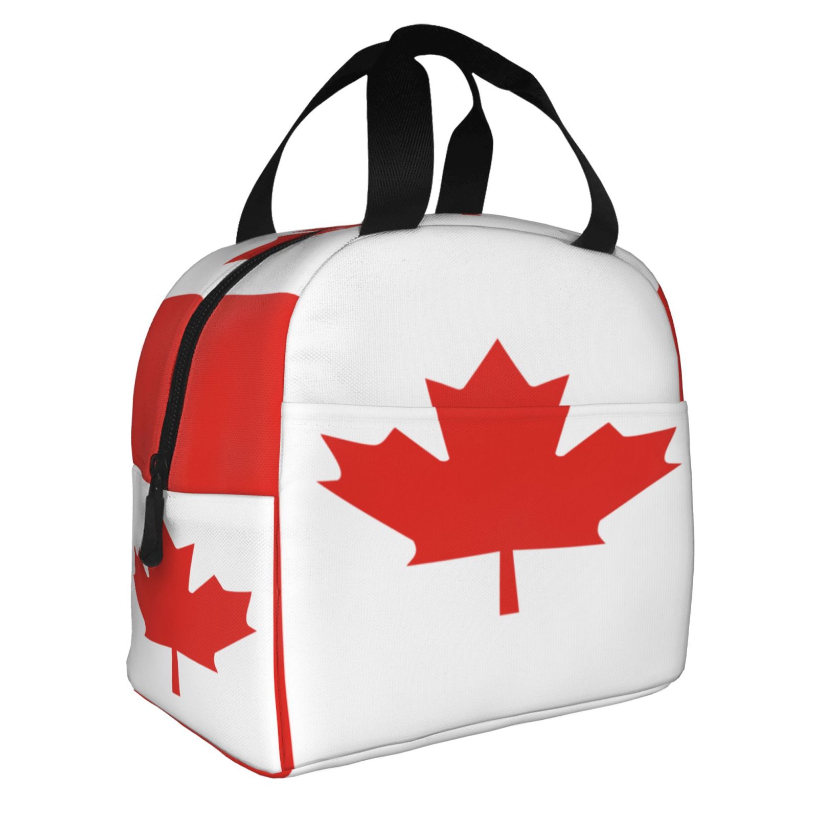 캐나다 국기 패턴 점심 가방 여성 휴대용 쿨러 열 절연 - Women Bags Canada 리뷰 및 가격