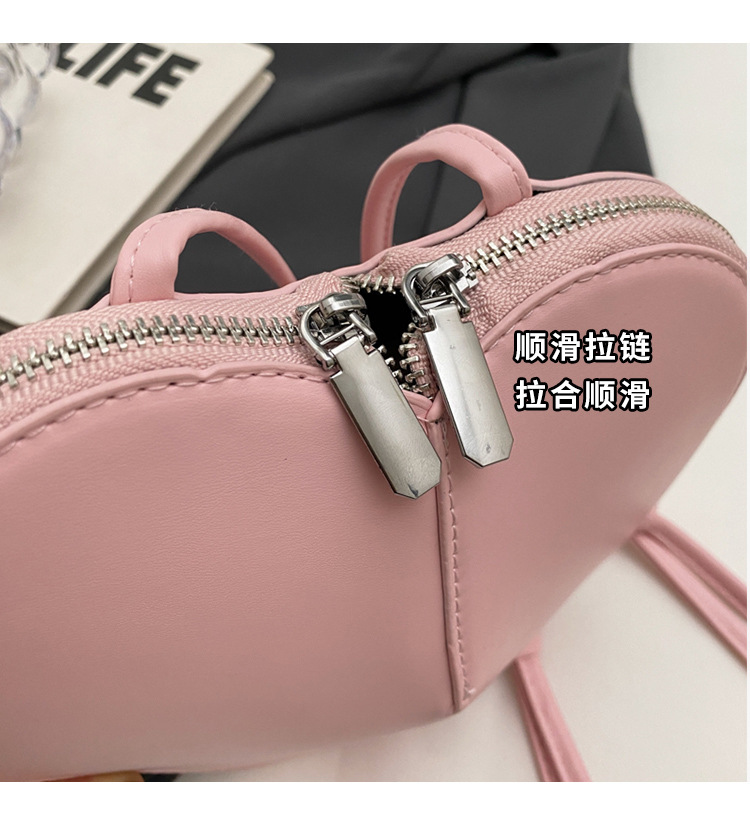 2026 니치 라이트 럭셔리 휴대폰 PU 가죽 숄더 크 - Half Moon Crescent 리뷰 및 가격