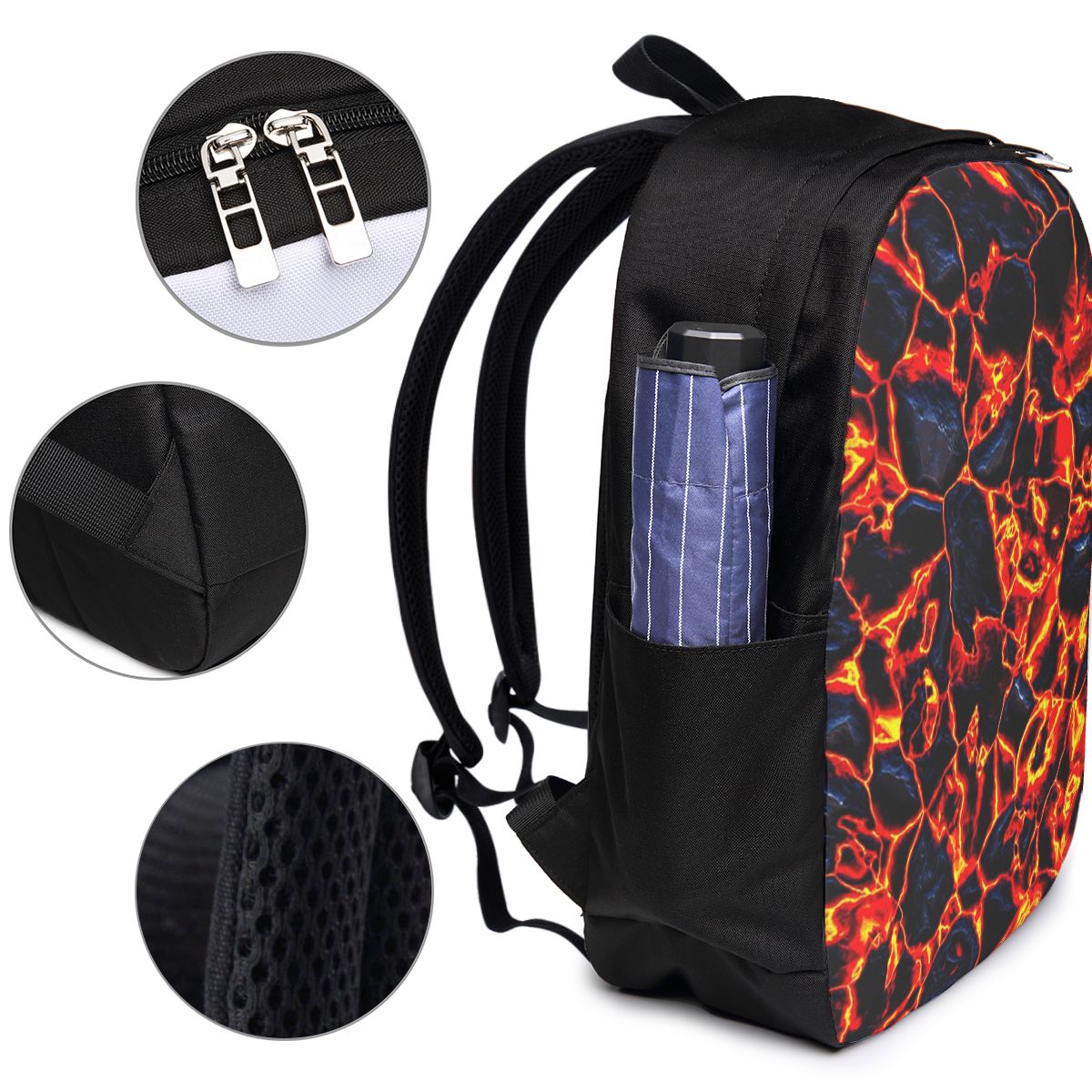 마그마 화산 용암 화재 배낭 여행 노트북 가방 컴퓨터  - Women Bags Laptop 리뷰 및 가격