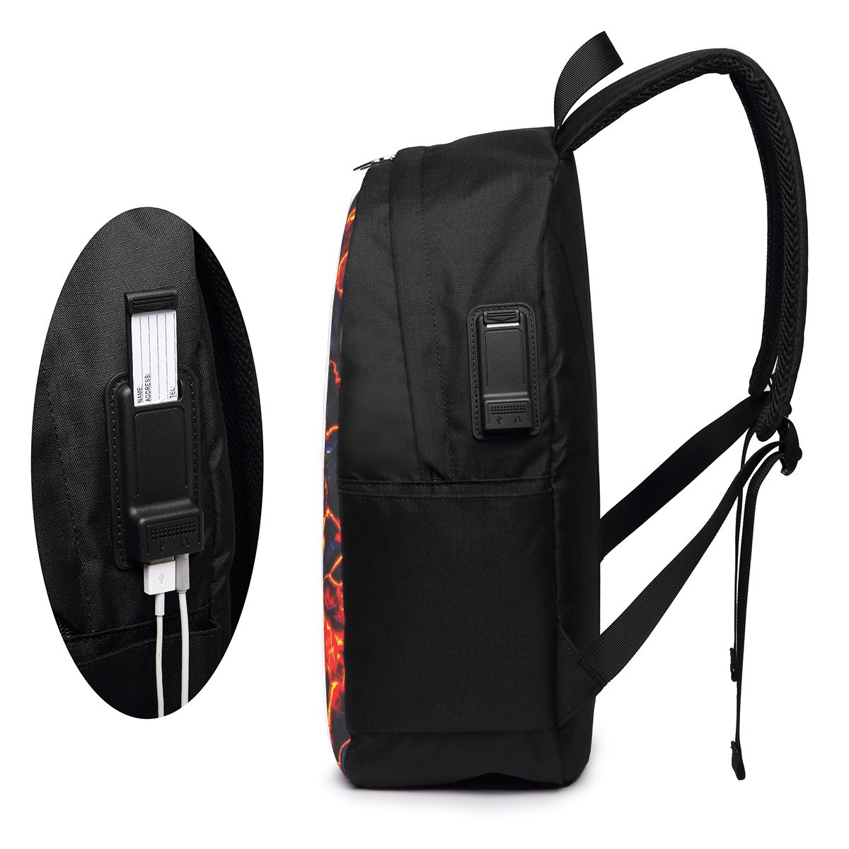 마그마 화산 용암 화재 배낭 여행 노트북 가방 컴퓨터  - Women Bags Laptop 리뷰 및 가격
