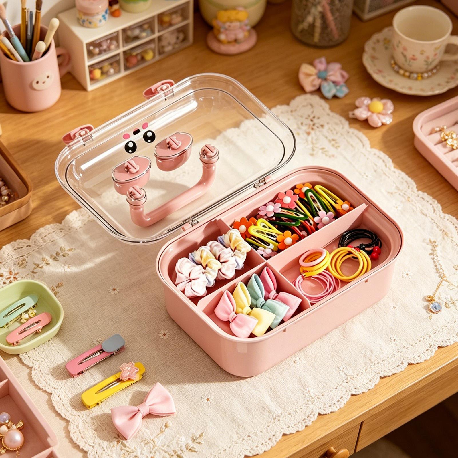 헤어핀 보관함 정리함 헤어 악세사리 정리함 휴대용 방진 - Women Vanity Bags 리뷰 및 가격