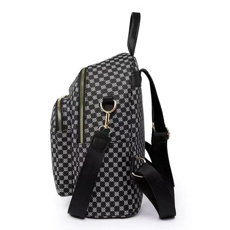 시크한 빈티지 기하학 패턴 PU 백팩, 탑 캐리 핸들, - Women'S Bags Going Out 리뷰 및 가격