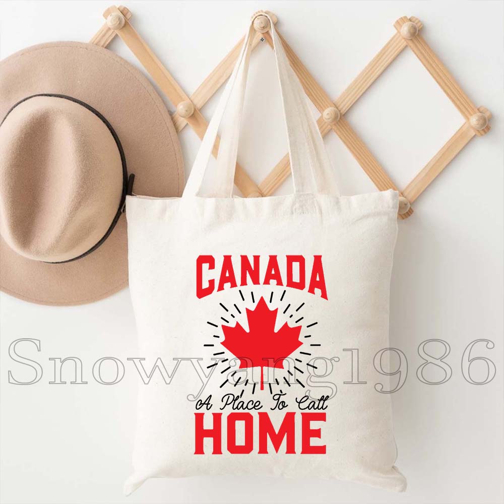 캐나다 지도 깃발 행복한 캐나다 소녀 토론토 관광 선물 - Women Bags Canada 리뷰 및 가격
