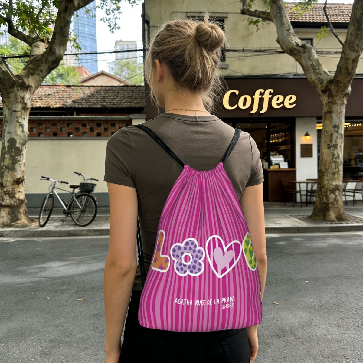 아가타 루이즈-데-라-프라다 패턴 백팩 캐주얼 드로스트 - Women Bags Prada 리뷰 및 가격