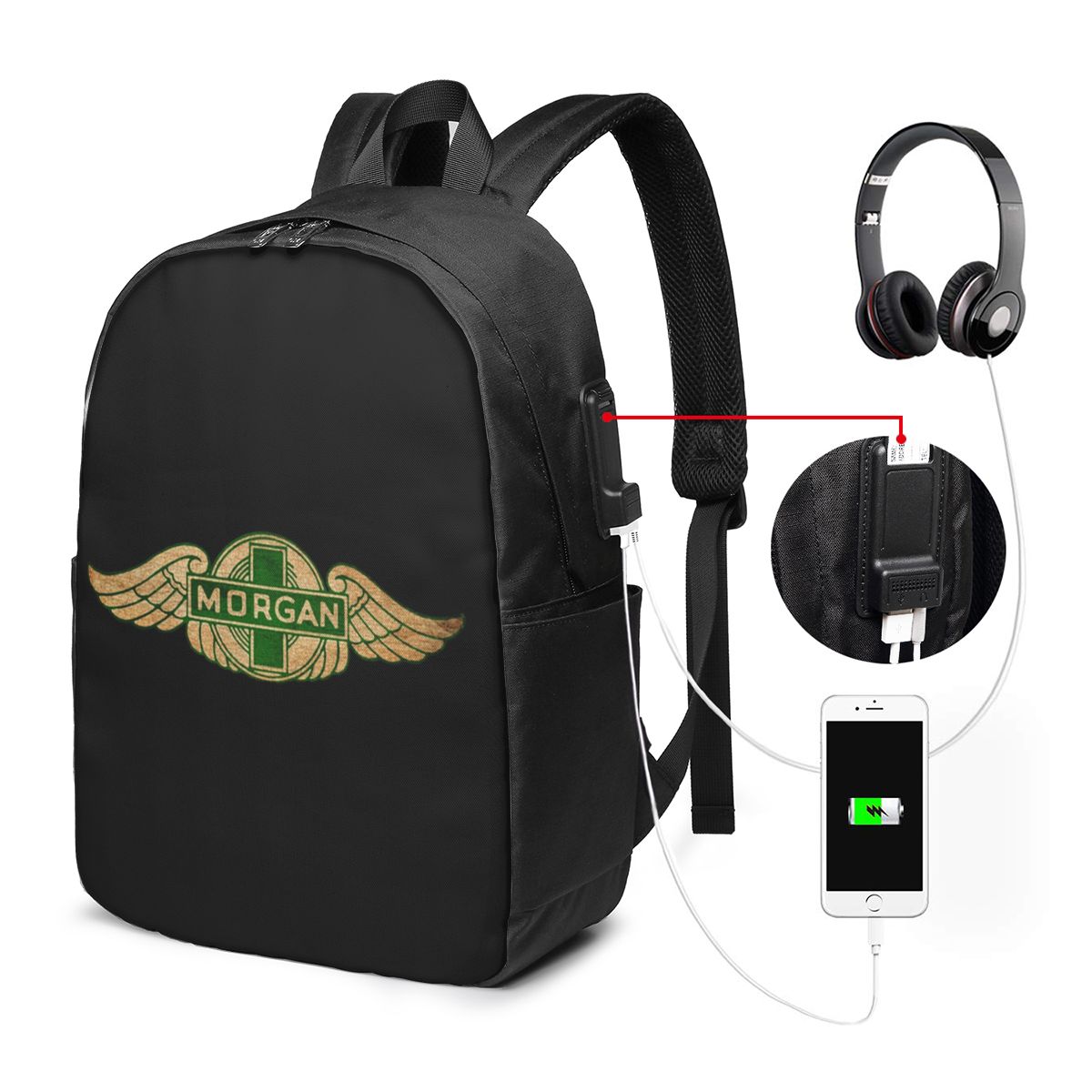 모건 모터 카 컴퍼니 백팩 여행용 노트북 가방 컴퓨터  - Women Bags Laptop 리뷰 및 가격