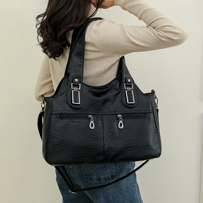 2024 여성용 고품질 가죽 숄더백 탑핸들백 캐주얼 대 - Women Bags Guess 리뷰 및 가격