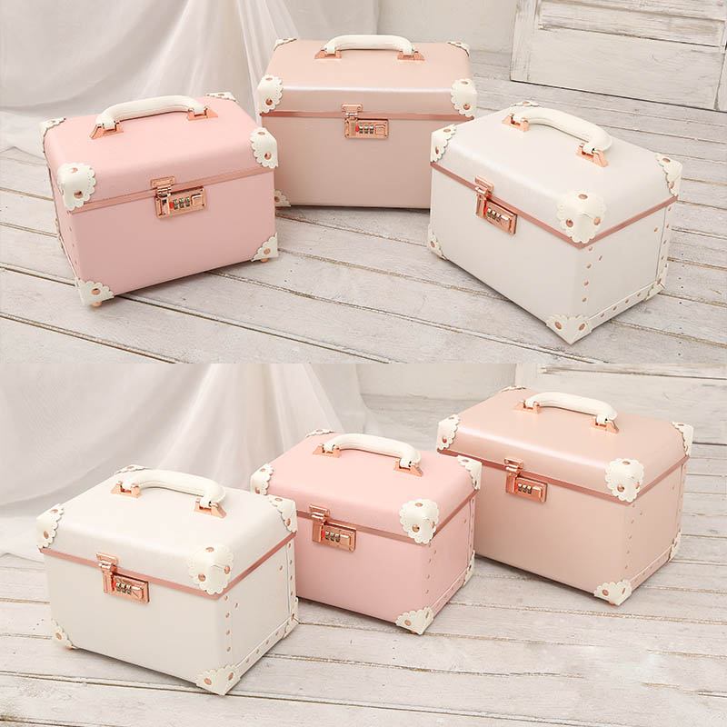 여성 메이크업 아티스트 뷰티 화장품 정리함 비밀번호 핑 - Women Vanity Bags 리뷰 및 가격