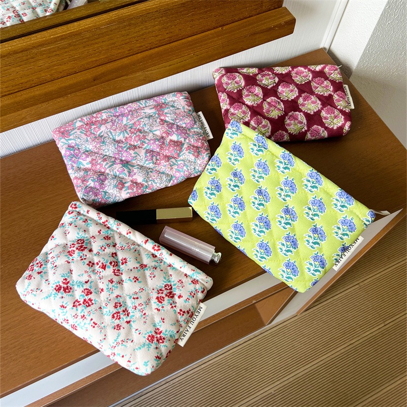2025 빈티지 플로럴 화장품 파우치 스위트 자카드 메 - Women Vanity Bags 리뷰 및 가격