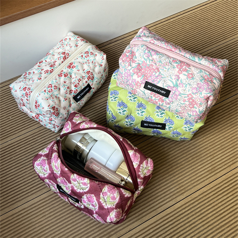 2025 빈티지 플로럴 화장품 파우치 스위트 자카드 메 - Women Vanity Bags 리뷰 및 가격