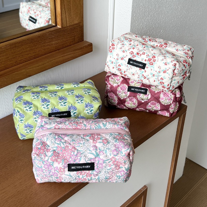 2025 빈티지 플로럴 화장품 파우치 스위트 자카드 메 - Women Vanity Bags 리뷰 및 가격