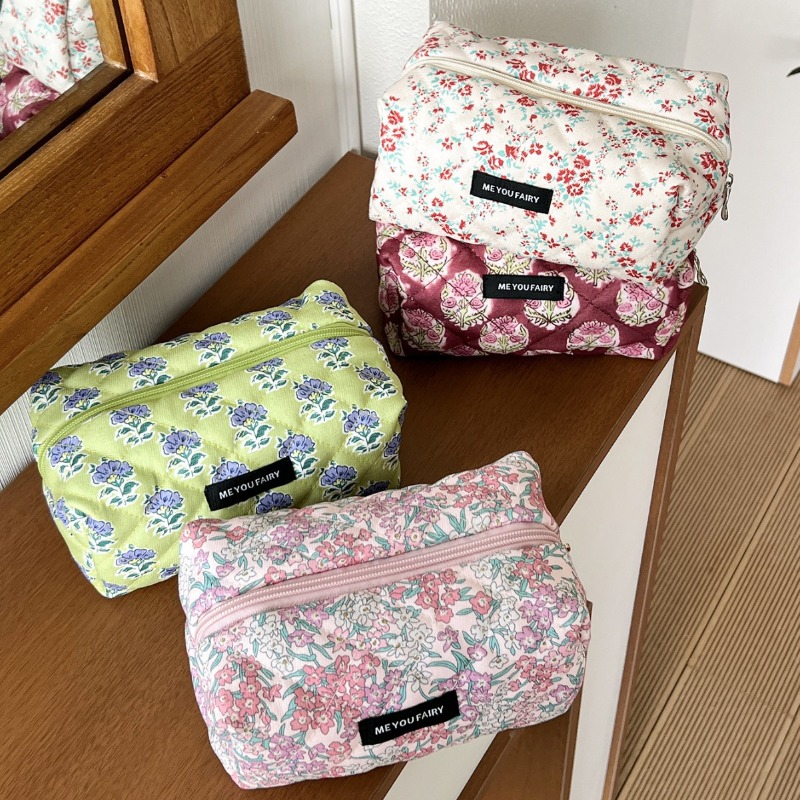 2025 빈티지 플로럴 화장품 파우치 스위트 자카드 메 - Women Vanity Bags 리뷰 및 가격