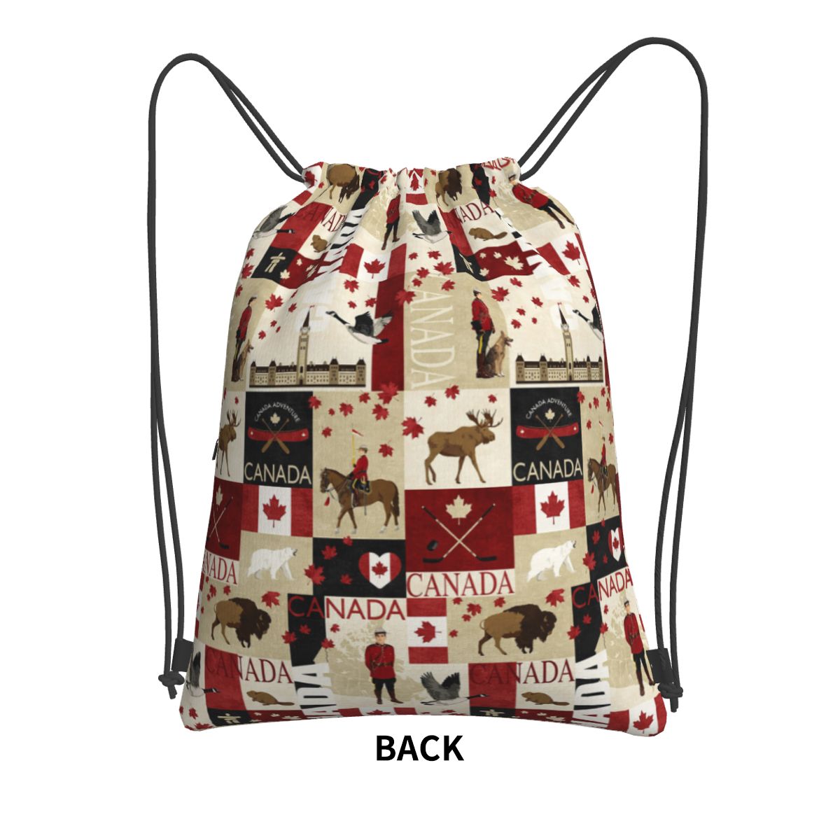 캐나다 국기 국가 문화 배낭 캐주얼 드로스트링 가방 잡 - Women Bags Canada 리뷰 및 가격
