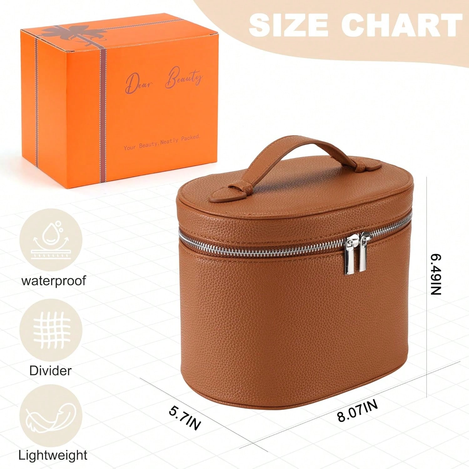 탈부착 가능한 칸막이가 있는 여행용 메이크업 가방, 여 - Women Vanity Bags 리뷰 및 가격