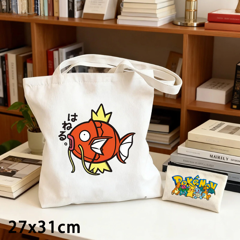 포켓몬 캔버스 가방과 동전 지갑 세트 2개, 귀여운 만 - Women Bags Purses 리뷰 및 가격