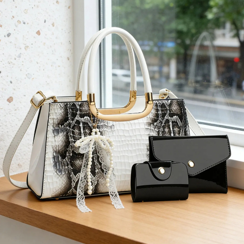 여성용 핸드백 세트, 악어 무늬 이브닝 클러치, 파티  - Women Bags Accessories 리뷰 및 가격