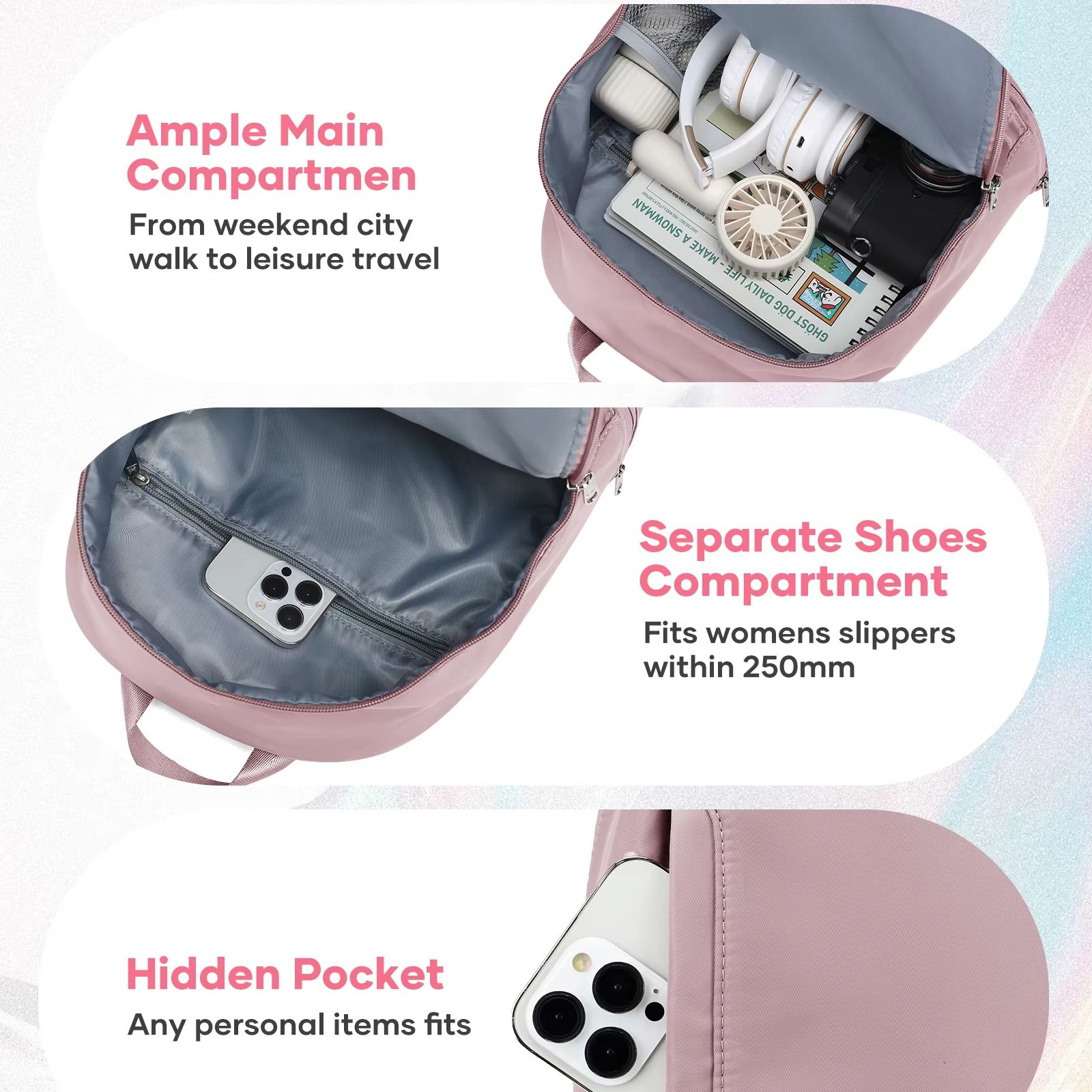 여성용 가방, 신발 수납공간이 있는 소형 스포츠 백팩, - Women Bags Purses 리뷰 및 가격