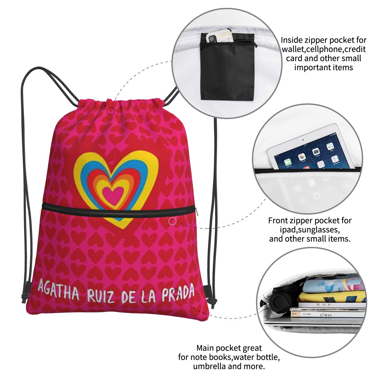 Agatha Ruiz-De La-Prada 패턴 백팩  - Women Bags Prada 리뷰 및 가격