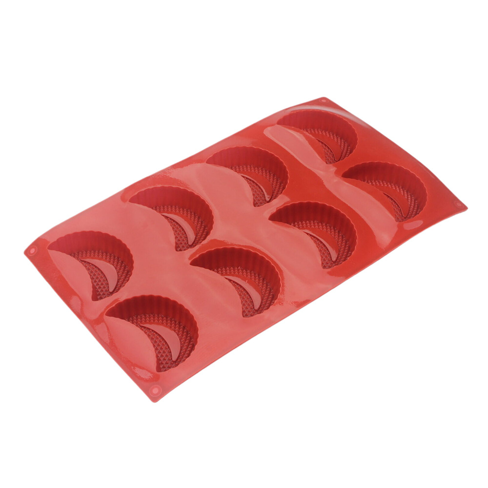 8홀 초승달 모양 실리콘 몰드, 초콜릿 케이크 데코,  - Half Moon Crescent 리뷰 및 가격